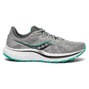 SAUCONY WOMEN'S OMNI 20 RUNNING SHOE, ALLOY/JADE, 9.5